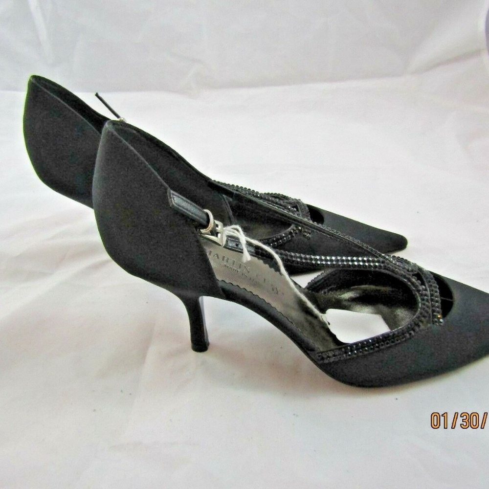 MARTIN CLAY Rhinestones Pointy Toe Pumps - Picture 5 of 7